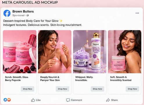 MyBrownButters Meta ad