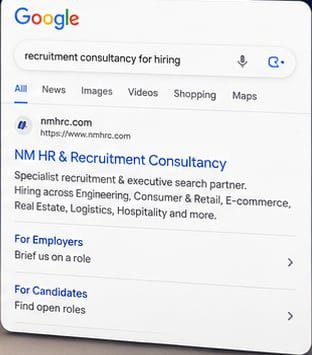 NM Consultings Google ad