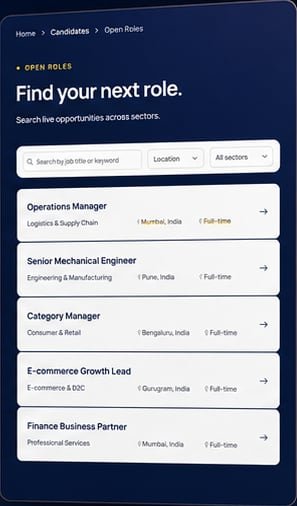 NM Consultings open roles search page