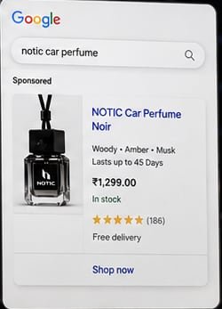 Notic Google ad
