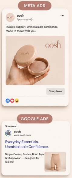 OOsh Meta and Google Ads