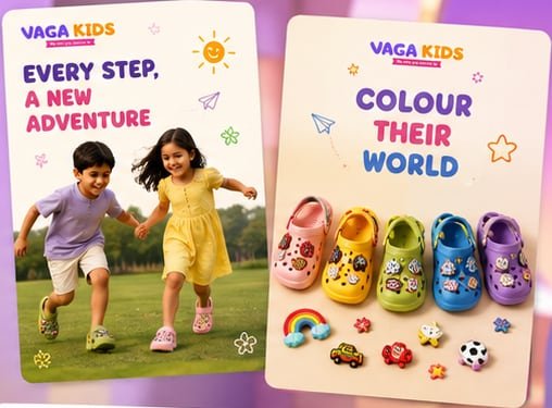 Vaga Kids social media creative tiles