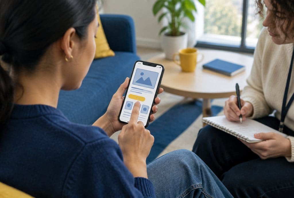 A shopper flow being tested on a phone